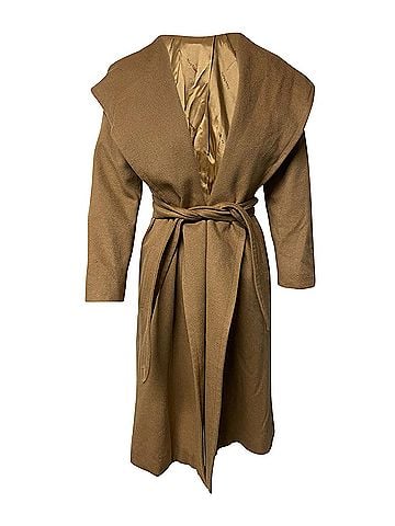 Max Mara Max Mara Hooded Coat in Brown Cashmere (view 1)