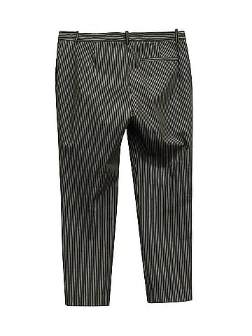 Theory Theory Striped Trousers in Black and White Cotton  (view 2)