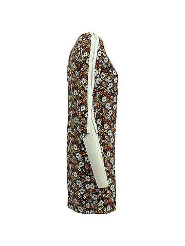 Sandro Sandro Floral Cutout Sleeve Mini Dress in Multicolor Viscose (view 2)