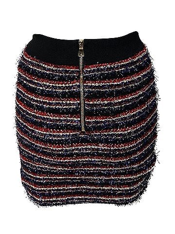 Balmain Balmain Tweed Pencil Skirt in Multicolor Polyamide (view 2)