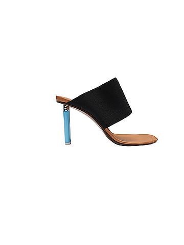 Vetements Vetements Lighter-heel Mules in Black Stretch-canvas (view 1)