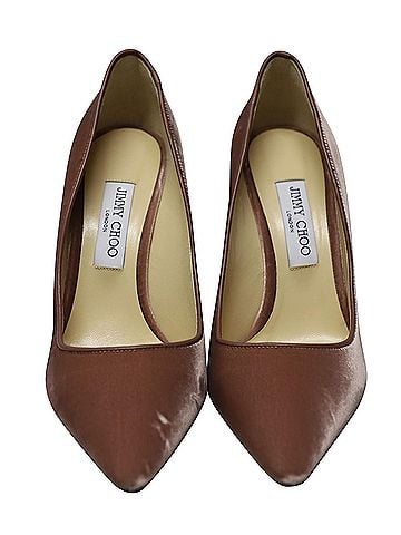 Jimmy Choo Jimmy Choo Romy 100 Pumps in Pink Velvet (view 2)