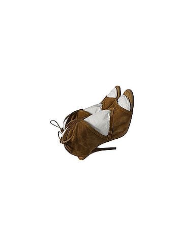 Aquazzura Aquazzura Cut Out Sandals in Brown Suede (view 2)