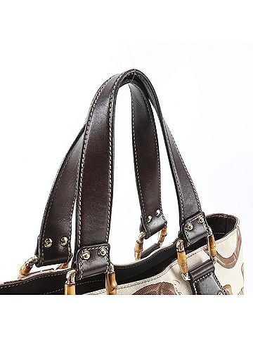 Gucci Gucci Bamboo Horsebit Pattern 154375 Leather Tote Bag Handbag Shoulder for Women (view 2)