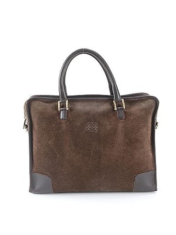 Loewe Loewe Amazona Suede Leather Handbag Briefcase Tote Bag Brown Men's (view 1)