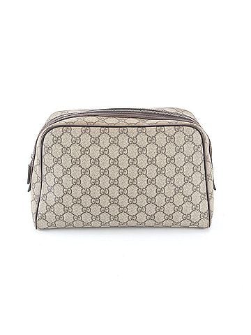 Gucci Gucci GG Supreme 130651 Leather Second Bag Clutch Handbag Pouch Brown Men's (view 2)
