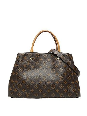 Louis Vuitton Louis Vuitton Monogram Montaigne MM Handbag Shoulder Bag 2WAY M41056 Brown Leather Women's LOUIS VUITTON (view 1)