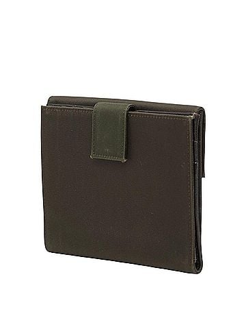 Prada Prada Triangle Logo Plate Bi-fold Wallet, Khaki Green Nylon Leather, Women's PRADA (view 2)