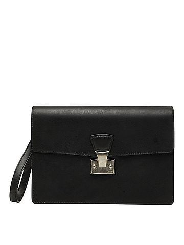 Cartier Cartier Pasha Line Clutch Bag, Second Black Leather, Women's, CARTIER (view 1)