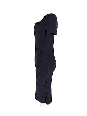 Vivienne Westwood Vivienne Westwood Draped Neckline Dress in Navy Blue Cotton (view 2)