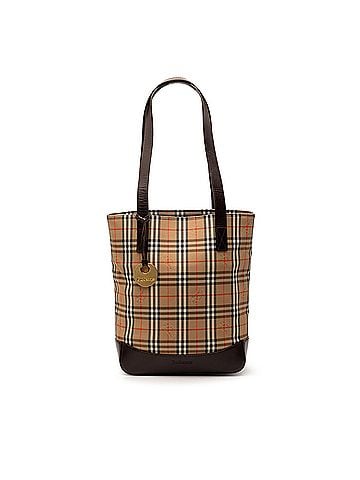 Burberry Haymarket Check Canvas Tote (view 1)