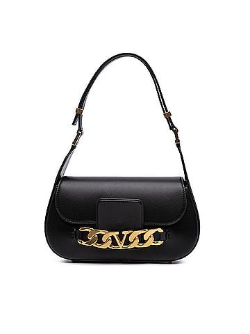 Valentino Medium Leather Vlogo Chain Shoulder Bag (view 1)