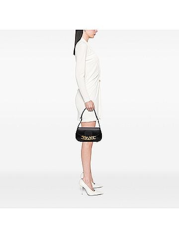 Valentino Medium Leather Vlogo Chain Shoulder Bag (view 2)