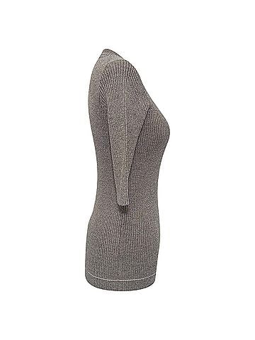 Prada  Prada Knitted Short Sleeve Top in Grey Wool (view 2)