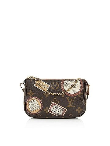 Louis Vuitton Louis Vuitton Limited Edition Monogram Canvas Patches Mini Pochette Accessoires (view 1)