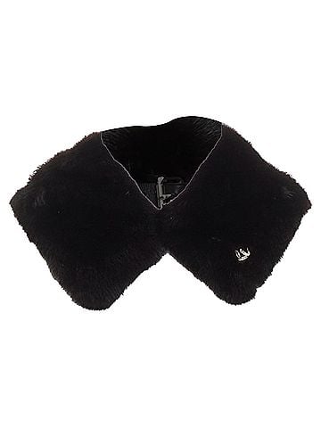 Louis Vuitton Louis Vuitton brown mink fur LV logo leather silk lined collar scarf (view 1)