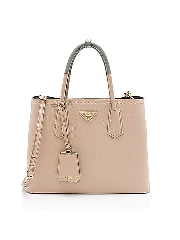 Prada Prada Saffiano Cuir Double Handle Medium Tote (view 1)