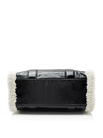 Marc Jacobs Marc Jacobs Crinkled Leather Faux Shearling The Tote Large Bag (view 2)