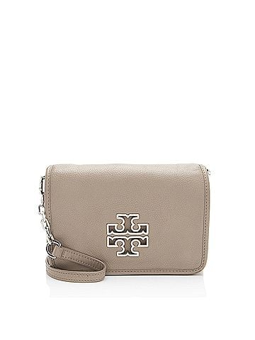 Tory Burch Tory Burch Leather Britten Combo Crossbody (view 1)