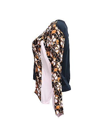 MARNI Marni Floral-Print Paneled Long Sleeve T-Shirt in Multicolor Cotton (view 2)