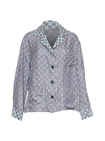 Louis Vuitton Louis Vuitton silk Damier Check Jacquard monogram pajama shirt (view 1)
