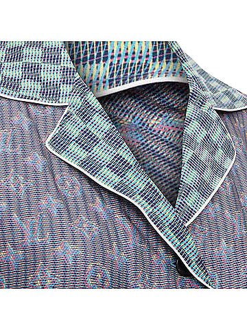 Louis Vuitton Louis Vuitton silk Damier Check Jacquard monogram pajama shirt (view 2)