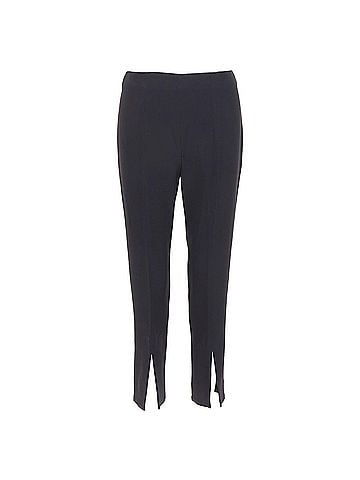 Alexander McQueen Alexander Mcqueen silky slit front high waisted cropped pants (view 1)