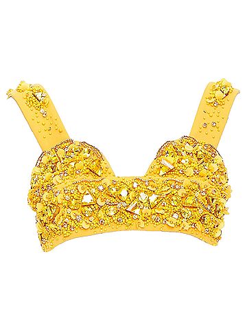 Prada Rare Prada Runway wool crystal jewel encrusted bustier top (view 1)