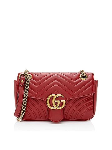 Gucci Gucci Matelasse Leather GG Marmont Medium Flap Bag (view 1)