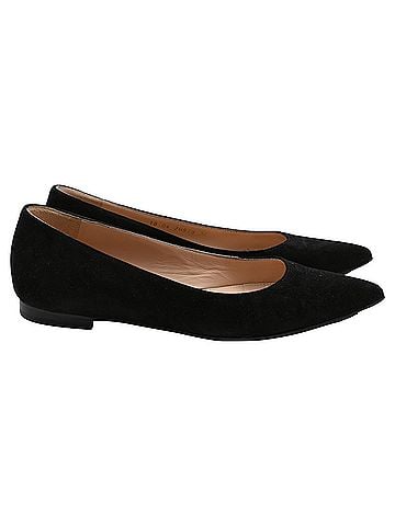 Gianvito Rossi Gianvito Rossi Gianvito Ballet Flats in Black Suede (view 1)