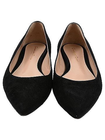Gianvito Rossi Gianvito Rossi Gianvito Ballet Flats in Black Suede (view 2)