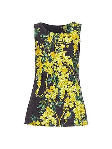 Dolce & Gabbana Dolce Gabbana beaded mimosa acacia print floral tunic (view 1)