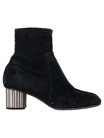 Salvatore Ferragamo Ferragamo Catania Ankle Stretch Boots in Black Suede  (view 1)