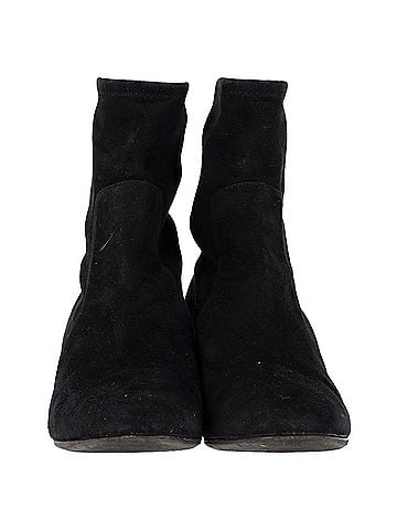 Salvatore Ferragamo Ferragamo Catania Ankle Stretch Boots in Black Suede  (view 2)