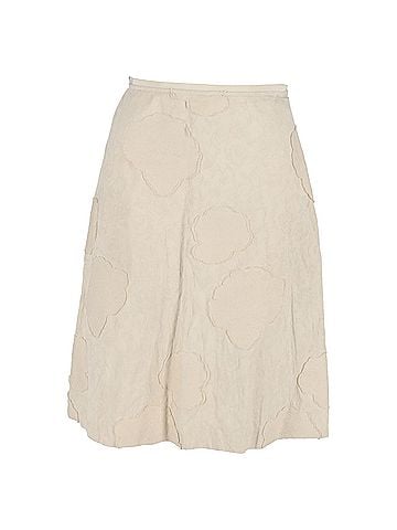 Piazza Sempione Piazza Sempione Midi Skirt in Cream Cotton (view 1)