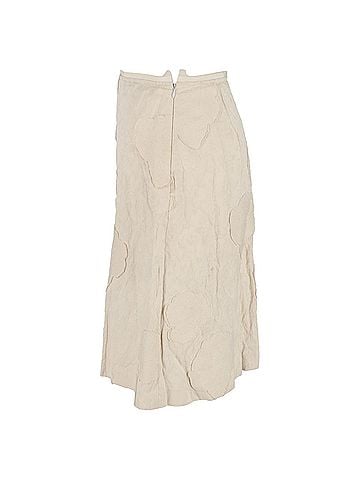 Piazza Sempione Piazza Sempione Midi Skirt in Cream Cotton (view 2)