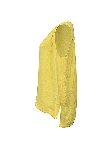 MARNI Marni Jacquard Ruched Top in Yellow Viscose (view 2)