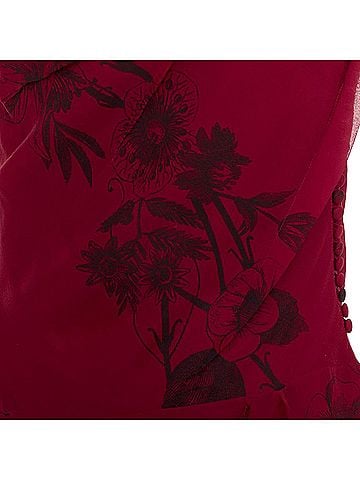 Christian Dior CHRISTIAN DIOR 2006 John Galliano Vintage Runway red silk floral dress FR40 M (view 2)