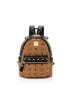 MCM 100% Leather Brown MCM Visetos Mini Studded Backpack One size - photo 1
