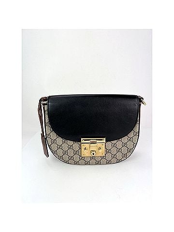 Gucci Gucci GG Supreme Web Padlock Black Shoulder Bag (view 1)
