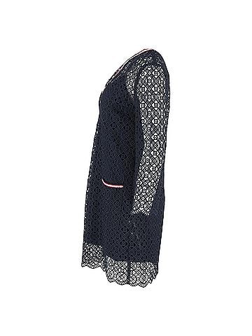 Sandro  Sandro Paris Lace Mini Dress in Navy Blue Polyester (view 2)