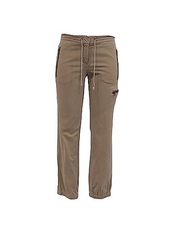 Theory Theory Drawstring Cargo Pants in Brown Cotton  (view 1)