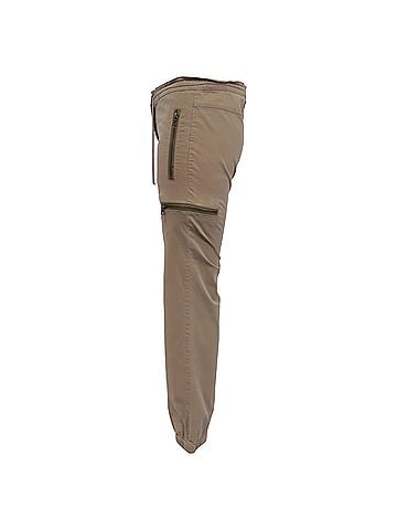 Theory Theory Drawstring Cargo Pants in Brown Cotton  (view 2)