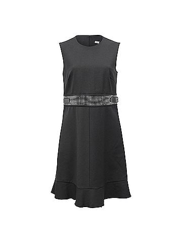 Kea and Joby  RED Valentino Cady Studded Sleeveless Mini Dress in Black Polyester (view 1)