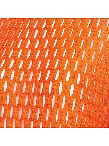 Christian Dior DIOR orange viscose blend perforated knit cream silk line fit flare dress FR38 M (view 2)