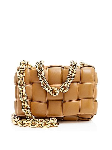 Bottega Veneta Bottega Veneta Lambskin Cassette Chain Maxi Shoulder Bag (view 1)