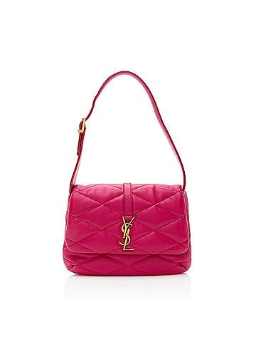 Saint Laurent Saint Laurent Quilted Lambskin Monogram Le 57 Hobo (view 1)