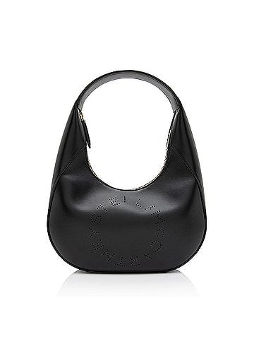 Stella McCartney Stella McCartney Eco Alter Nappa Perforated Logo Small Hobo (view 1)