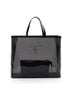 Prada 100% Leather Black Prada Sequin Mesh Logo Large Tote One size - photo 4