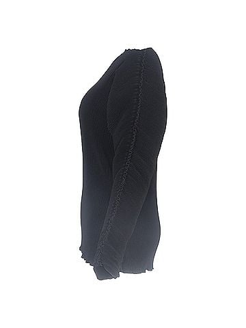 Totême Totême Azores Boat Neck Slouch Top In Black Polyester (view 2)